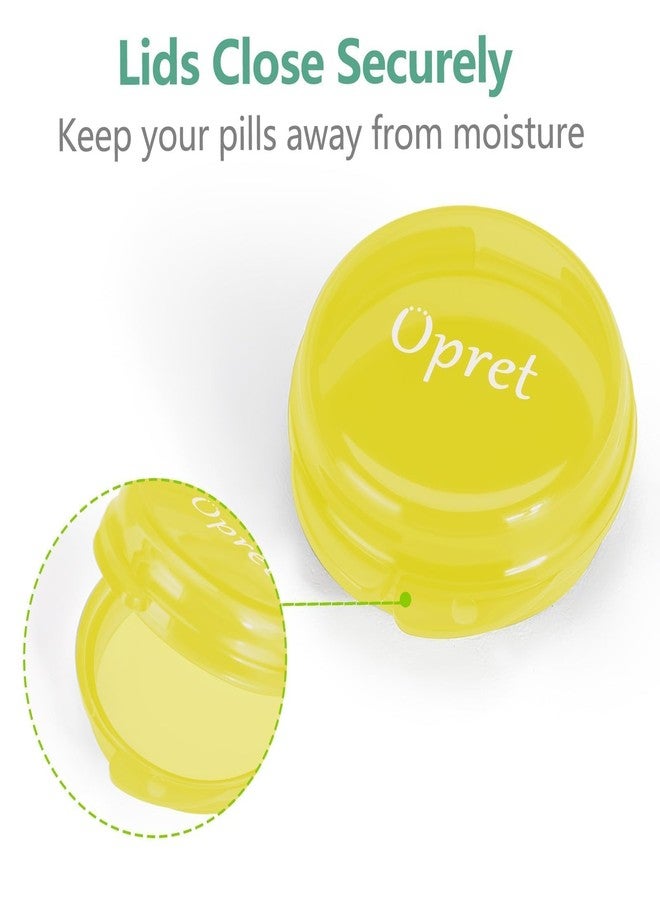 Opret Small Pill Box (3 Pcs), Cute Pill Case Portable for Pocket Purse Briefcase Travel Pills Box Medicine Storage Container Earplug Case - Image 3